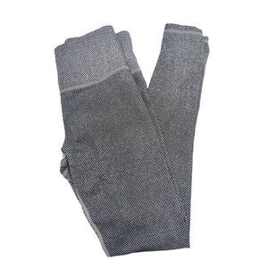 Zyia Active Leggings Womens‎ 4 Black White Dot High Waist Full Length Gym